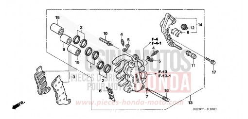 MACHOIRE DE FREIN AVANT G. NT700VA de 2010